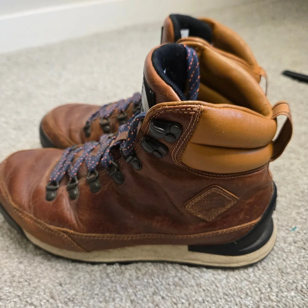 The North Face Back-to-Berkeley III Sport Brown Leather Hiking Boots Mens 8